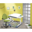 Profi 3 32W358TW fehér ergonomikus állítható gyerekasztal, gyerekíróasztal, színes kiegészítőkkel